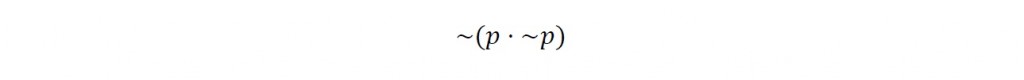 Formal logic - law of non-contradiction