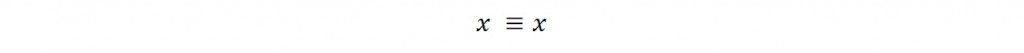 Formal logic - principle of identity