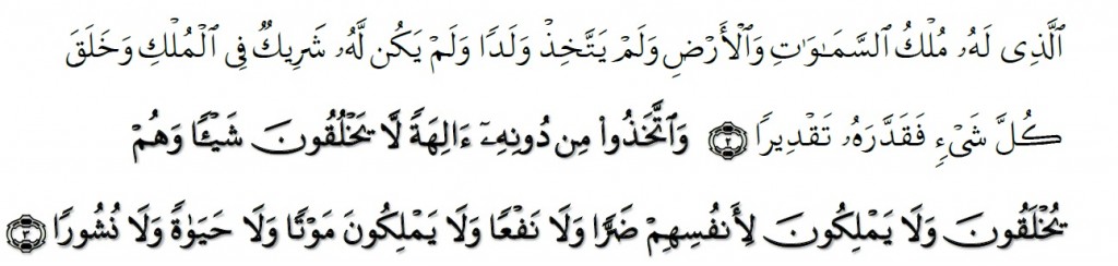 Surah Al-Furqan Chapter 25 Verses 2-3