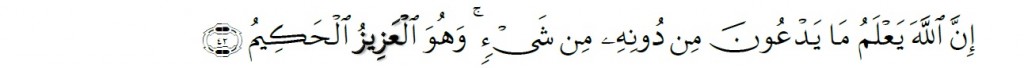 Surah Al-'Ankabut Chapter 29 Verse 42