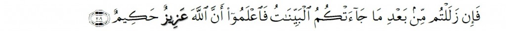 Surah Al-Baqarah Chapter 2 Verse 209