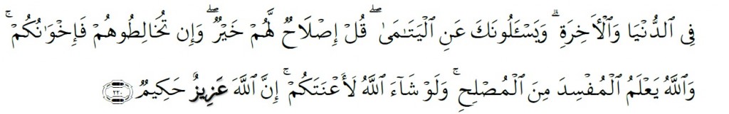 Surah Al-Baqarah Chapter 2 Verse 220
