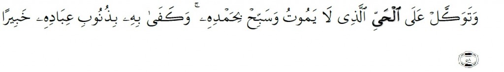 Surah Al-Furqan Chapter 25 Verse 58