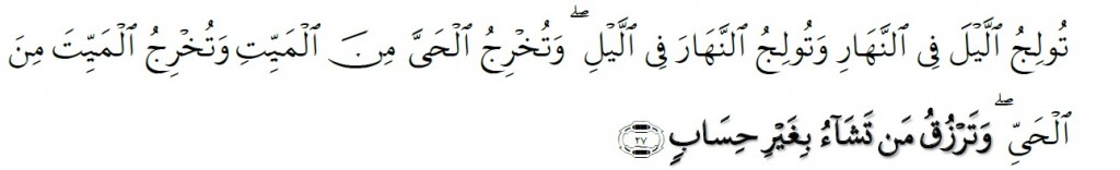 Surah Al-'Imran Chapter 3 Verse 27