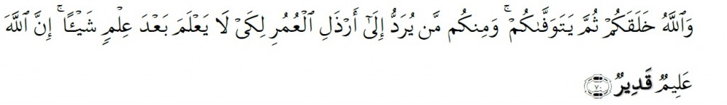 Surah An-Nahl Chapter 16 Verse 70