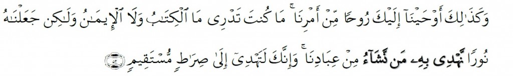 Surah Ash-Shura Chapter 42 Verse 52