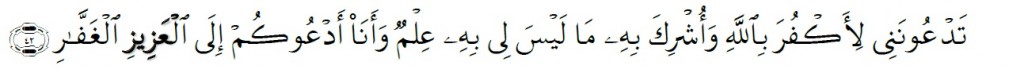 Surah Ghafir Chapter 40 Verse 42