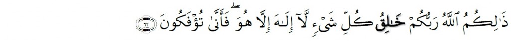 Surah Ghafir Chapter 40 Verse 62