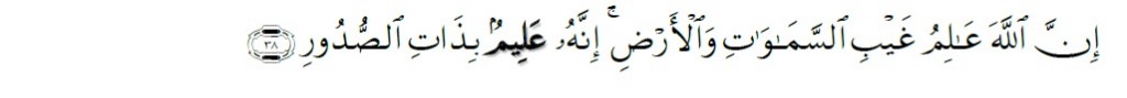 Surah Fatir Chapter 35 Verse 38